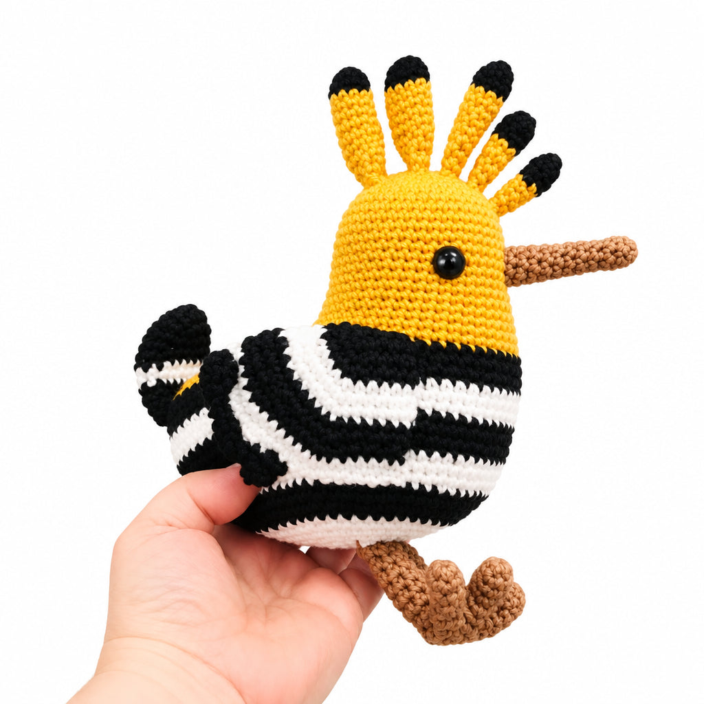 Hoopoe Amigurumi Crochet Bird Toy