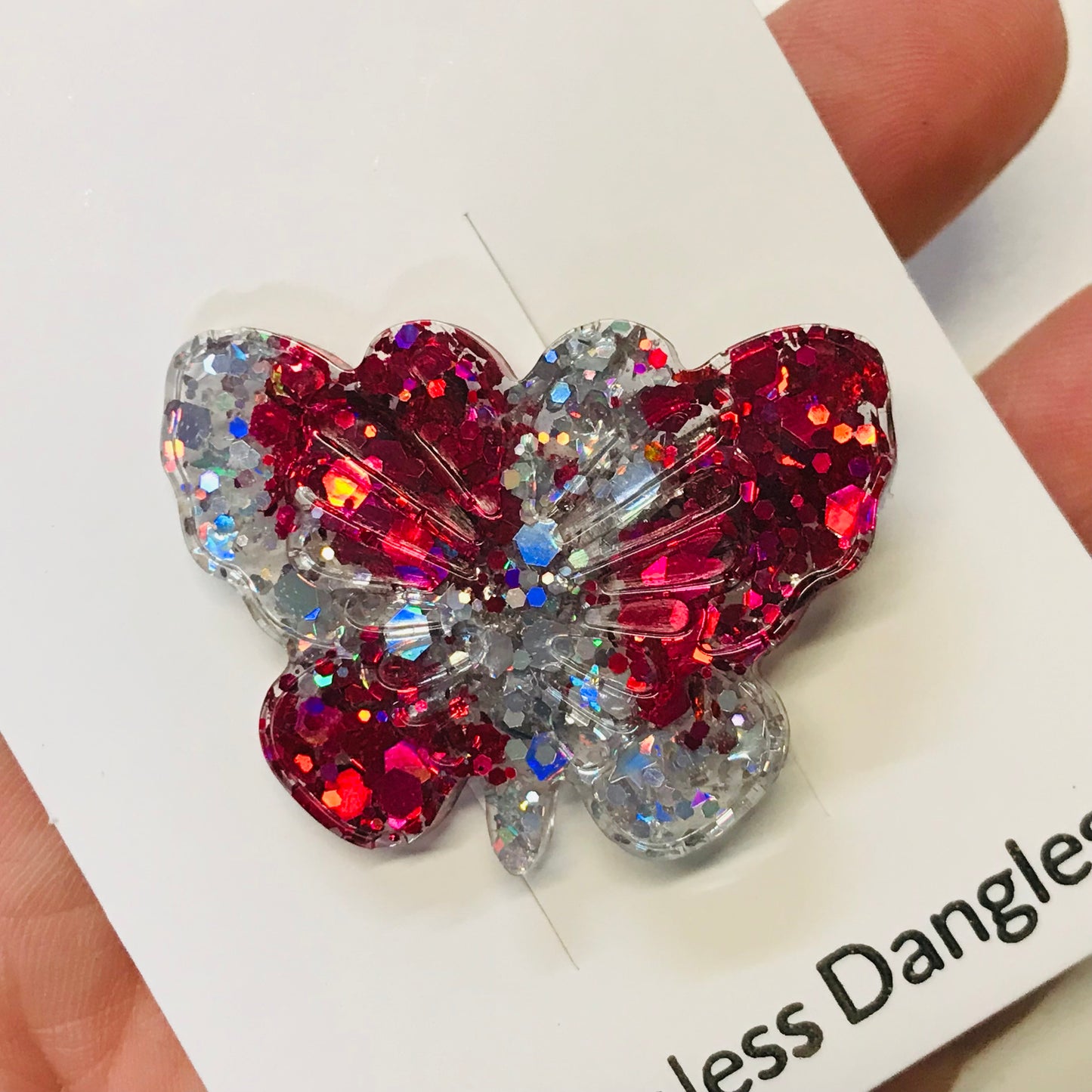 Resin Sparkle Hair Clips - Single Clip