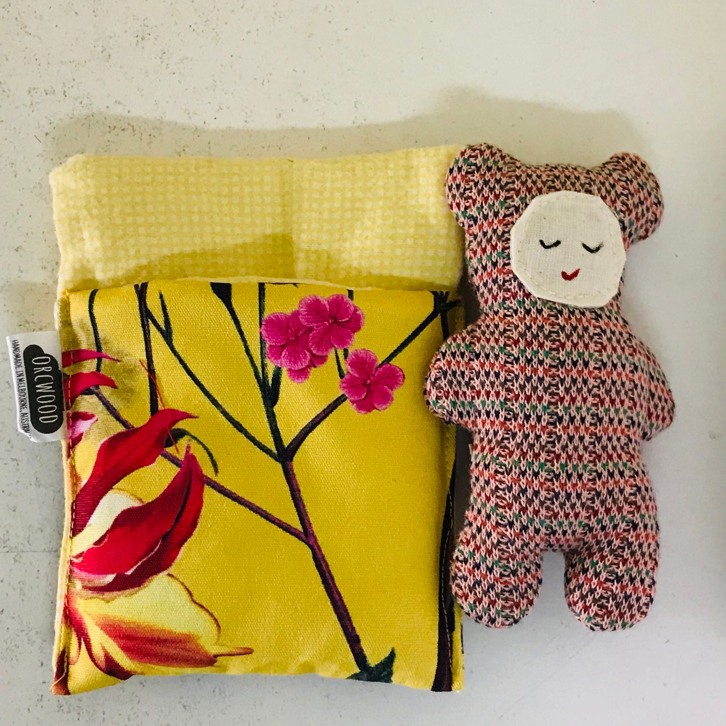 Handmade OOAK Mini Sleepy Bear with Sleeping Bag