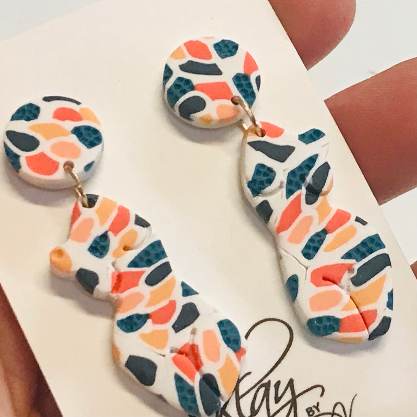 Handmade Polymer Clay Earrings - Tropical