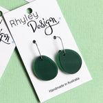 Bold Perspex Drop Disc Earrings - Mini