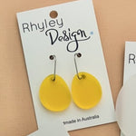 Bold Perspex Drop Disc Earrings - Mini