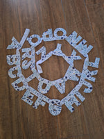 Handmade Fabric ABC Alphabet Bunting
