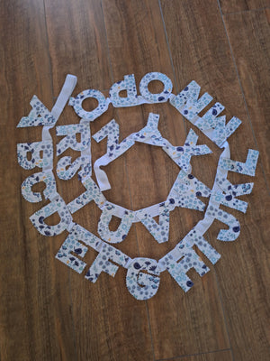 Handmade Fabric ABC Alphabet Bunting
