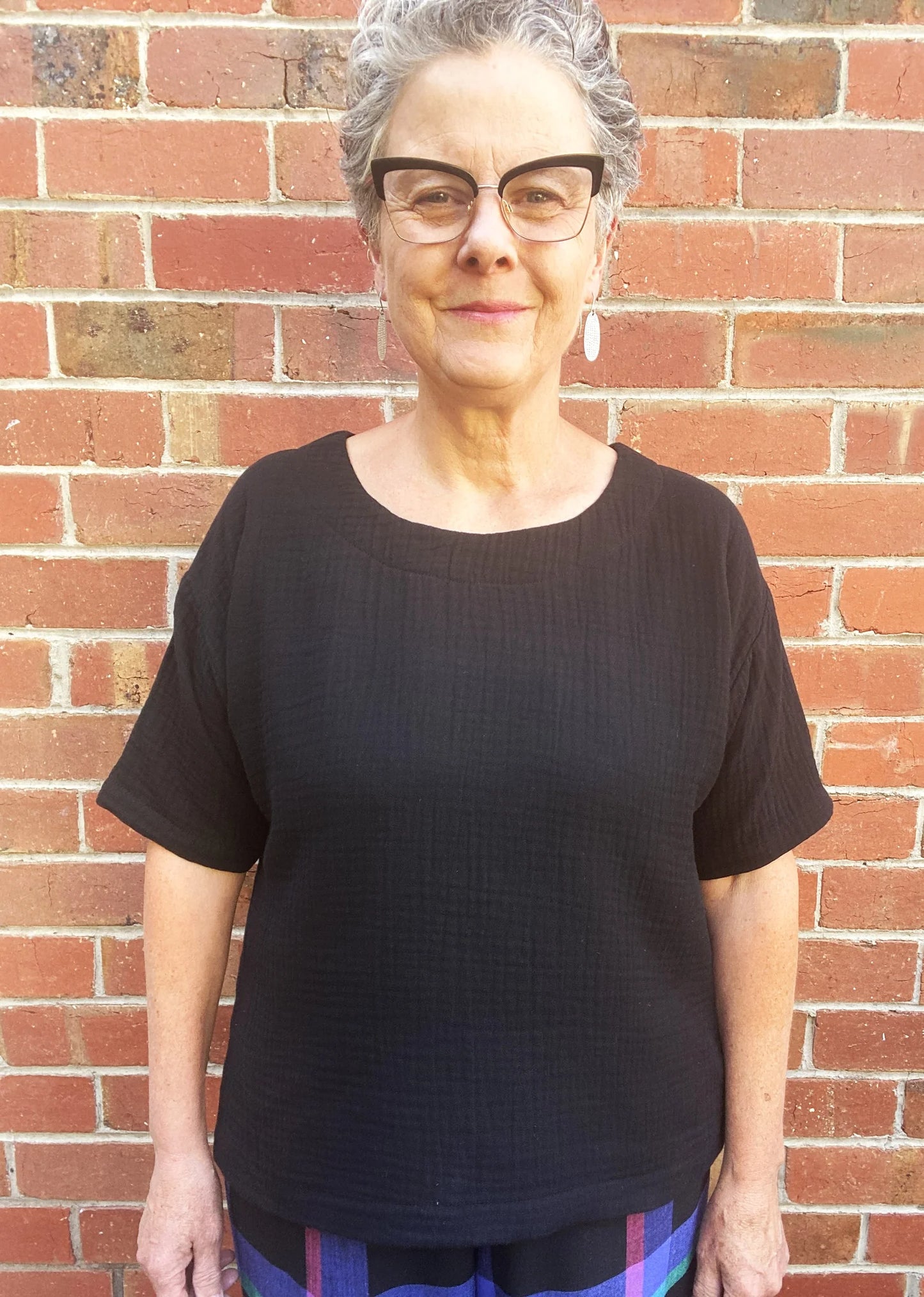 Women's Handmade Exeter Top - Black Gauze