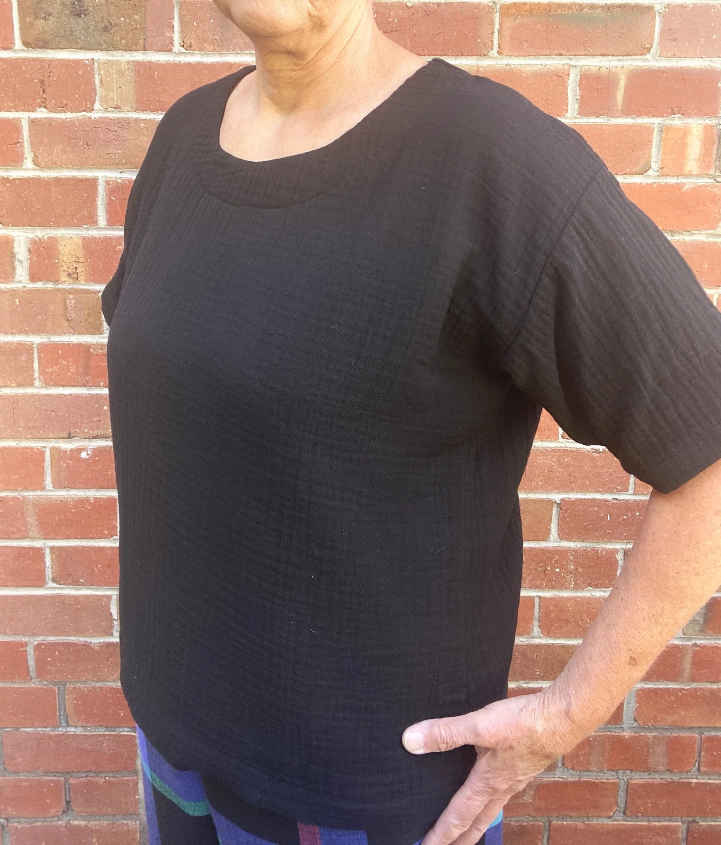 Women's Handmade Exeter Top - Black Gauze