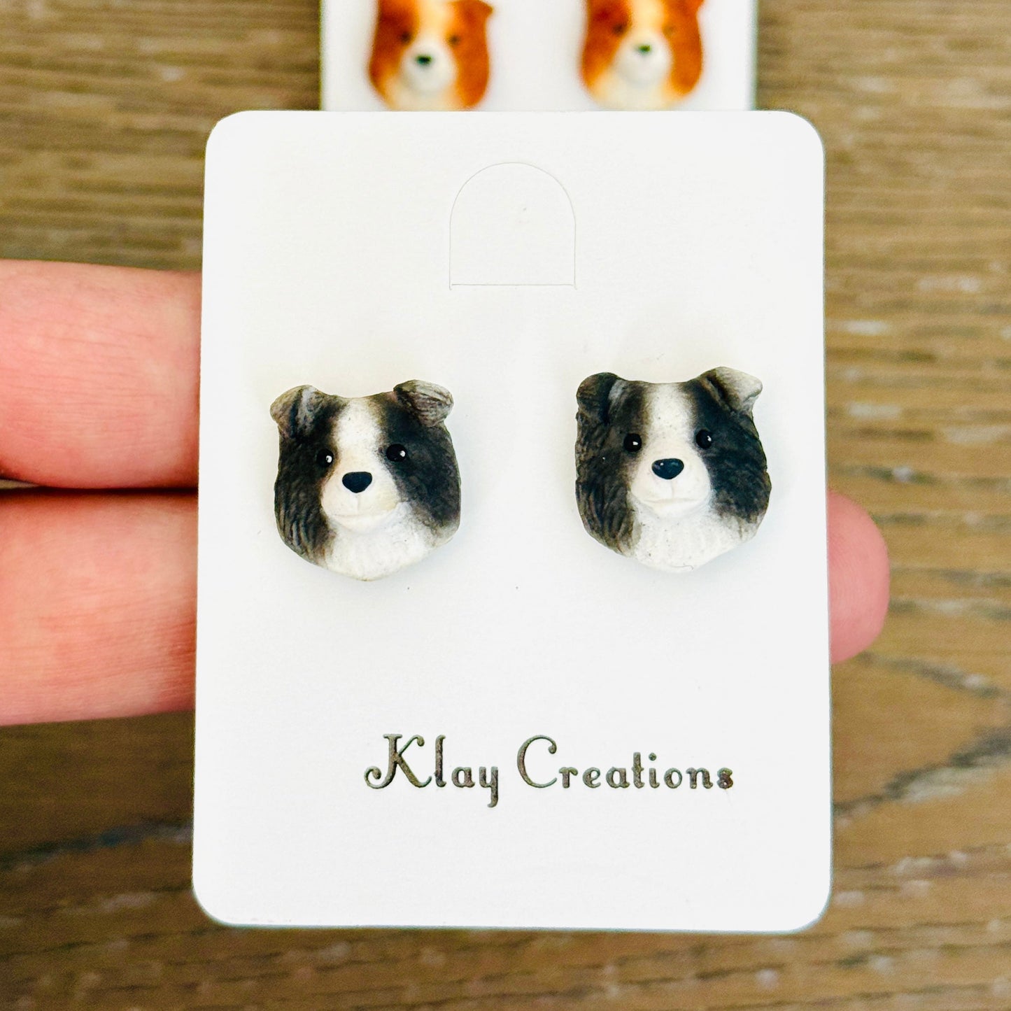 Handmade Polymer Clay Earrings - Dog Collection