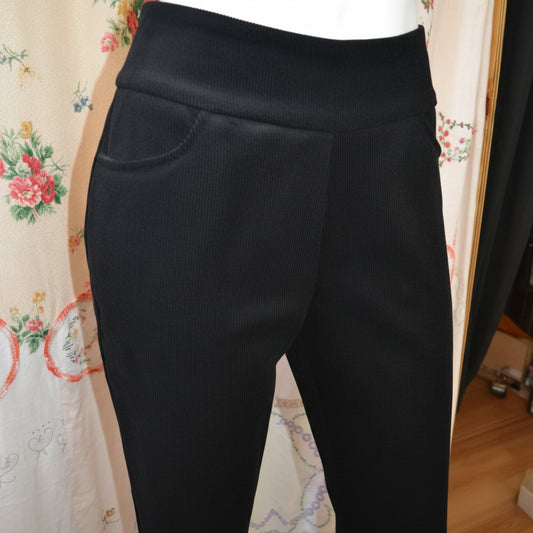 Women's Handmade Cord Cigi Pants - Black