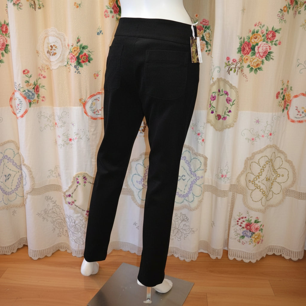 Women's Handmade Cord Cigi Pants - Black