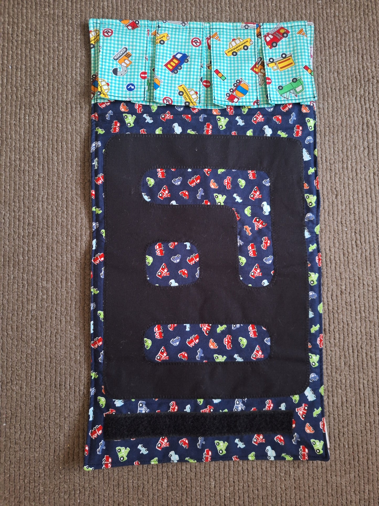 Handmade Fabric Toy Car Travel Roll Wallet