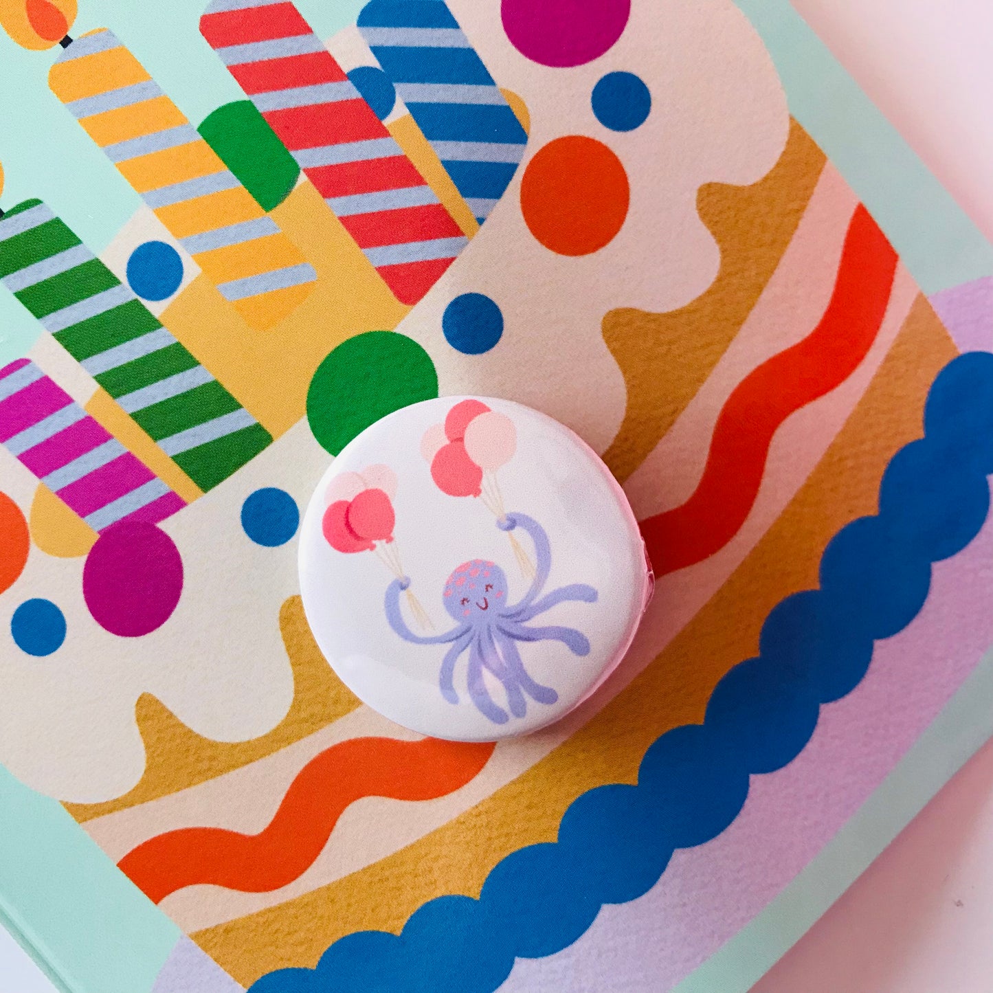 Badge Pin Birthday Cards