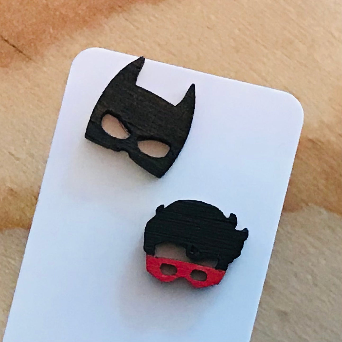 Novelty Studs Earrings - Graphic Acrylic