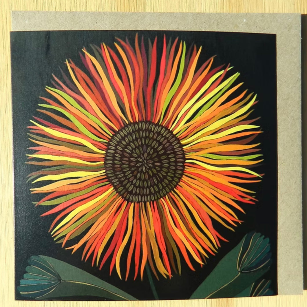 Flora Square Blank Greeting Cards