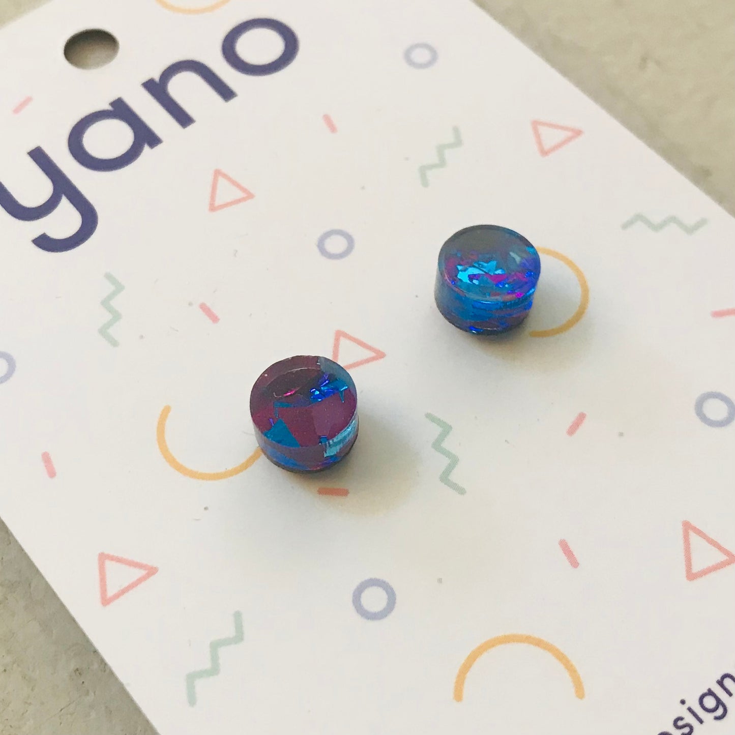 Glitter Stud Earrings