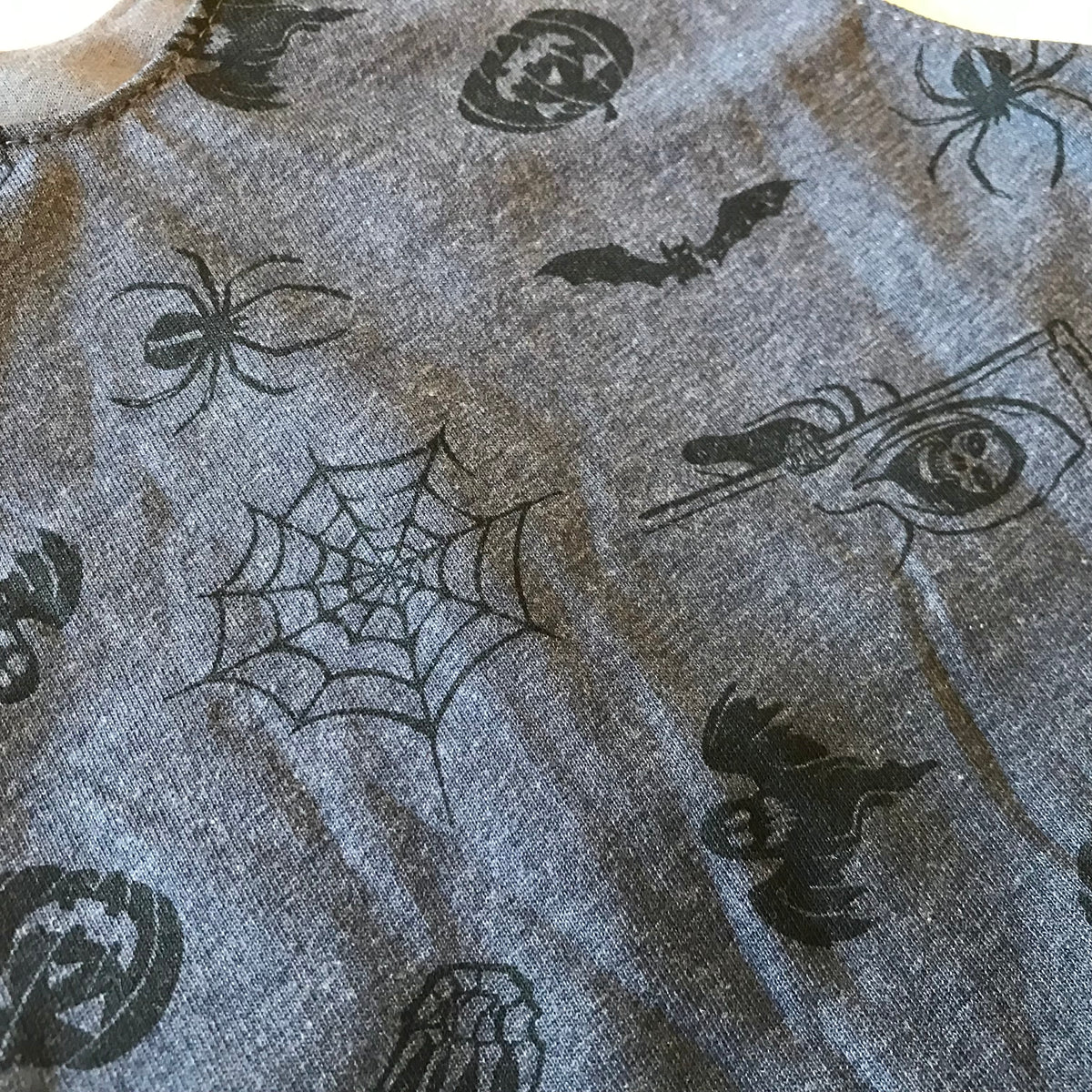 Baby Toddler Long Romper - UPCYCLED TEE Ooky Spooky Halloween