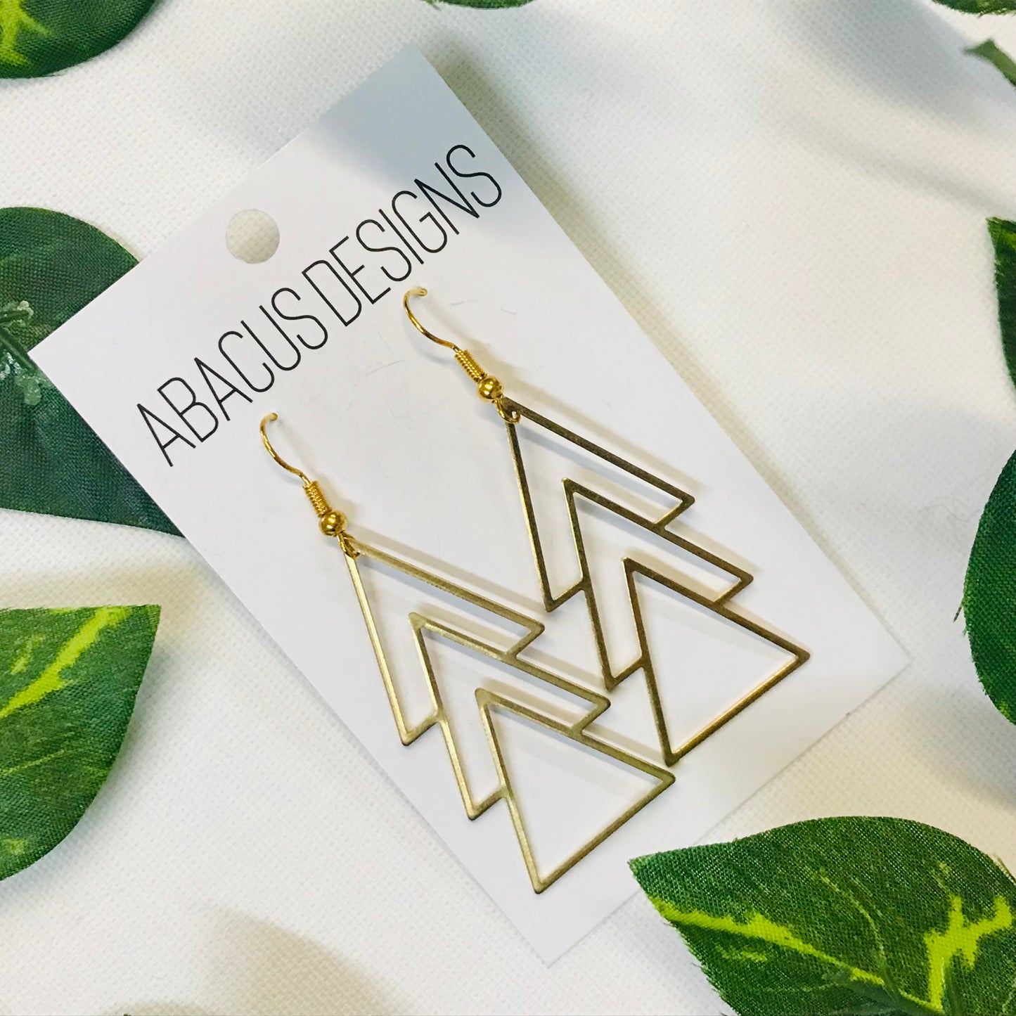 Brass Dangle Earrings