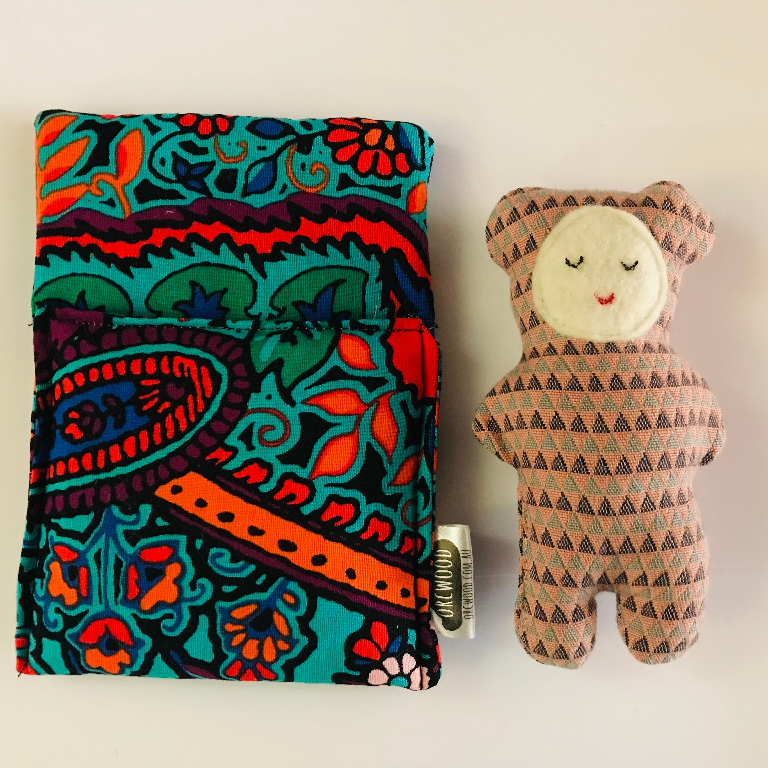 Handmade OOAK Mini Sleepy Bear with Sleeping Bag
