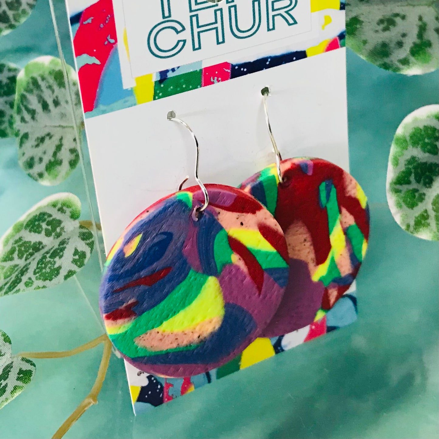 Polymer Clay Earrings - Spheres