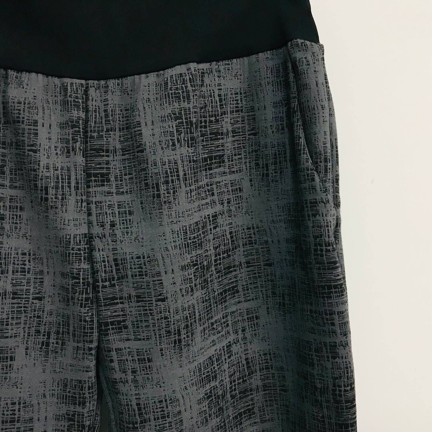 Women's Handmade Band Pants - Gravel Jacquard