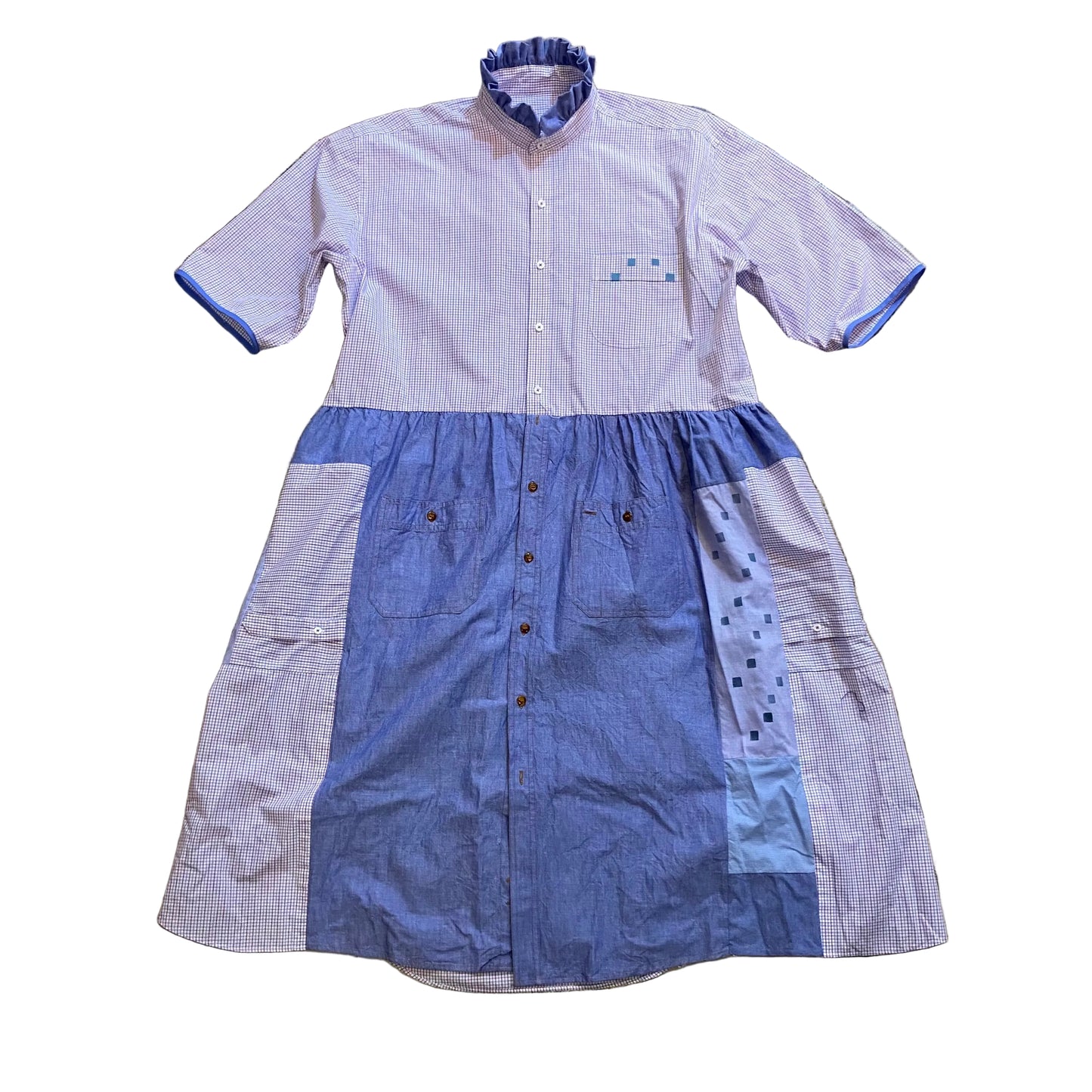 Scarecrow Dress - Chambray Check