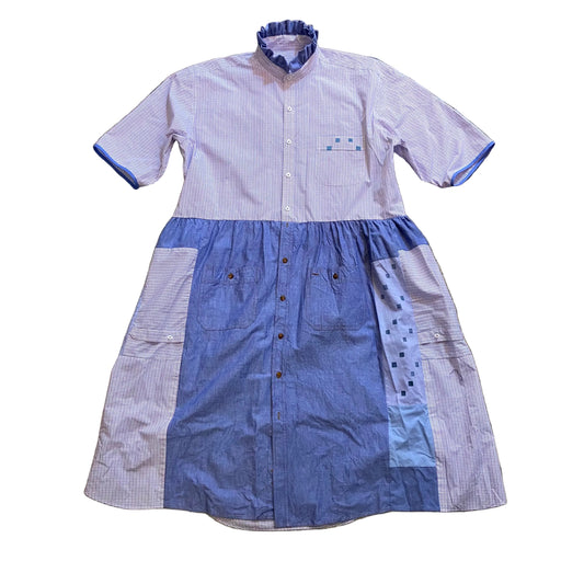 Scarecrow Dress - Chambray Check