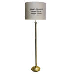Lamp Base Only - Brass Column Floor Lamp