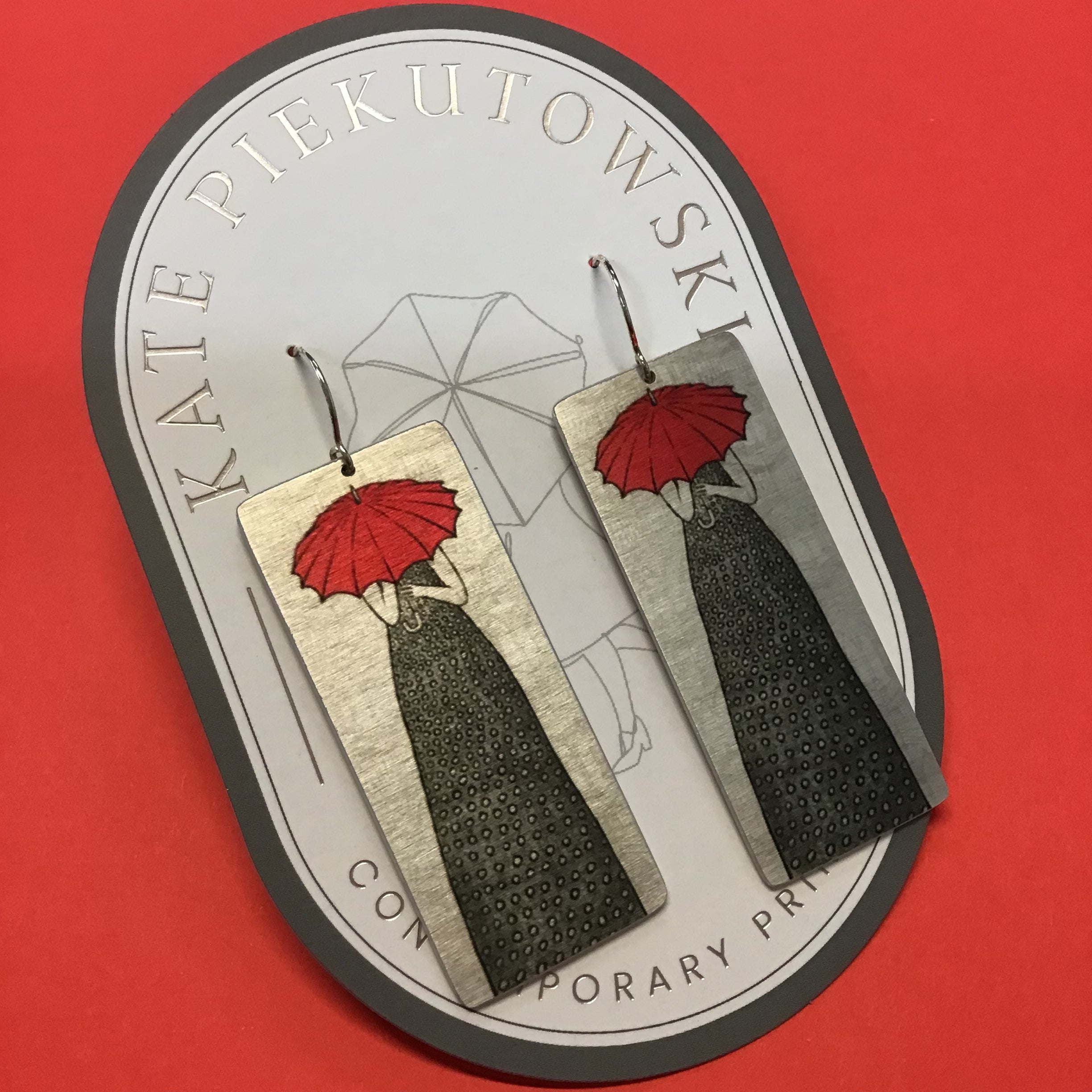 Aluminium Original Art Earrings