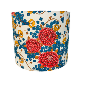 Oversized Orange floral Table Lamp