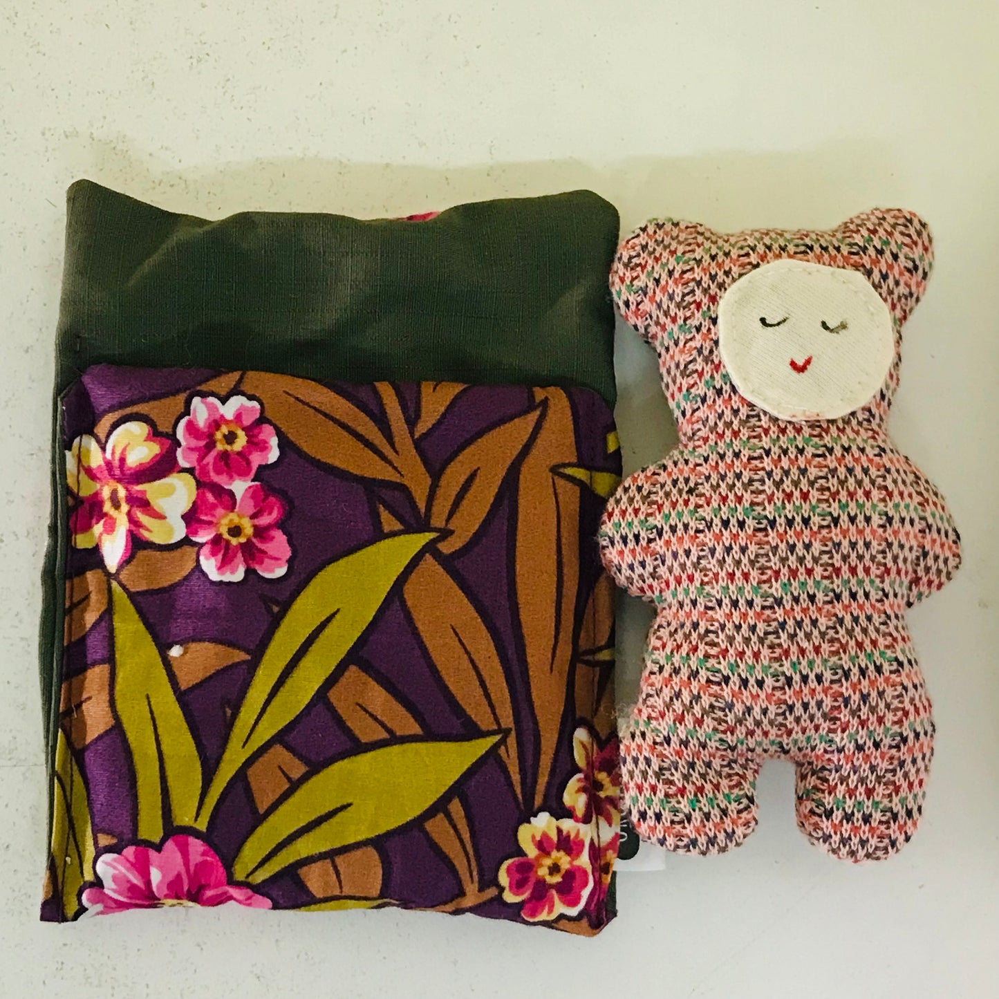 Handmade OOAK Mini Sleepy Bear with Sleeping Bag