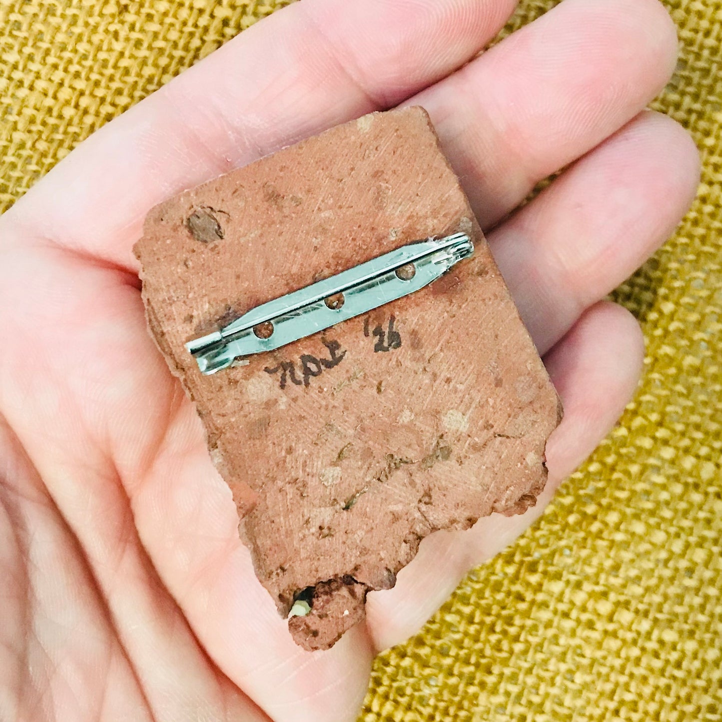 Found Object Brooch - Yoga 8