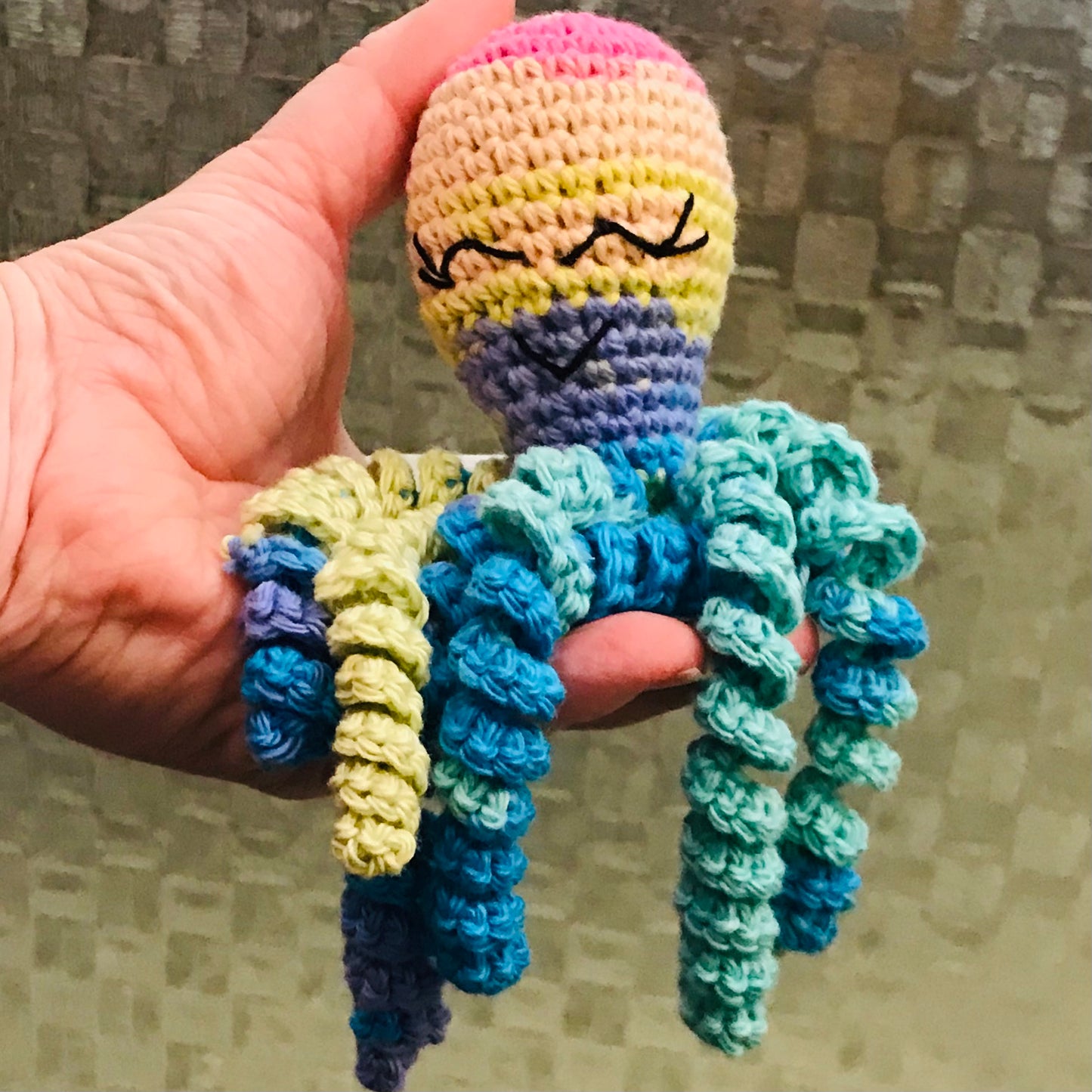 Octopus Crochet Toy - 100% cotton for Premmies & Newborns