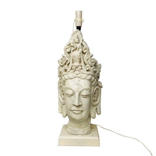 Lamp Base Only - Oversized 1968 Balinese Reproduction Sculpture Table Lamp