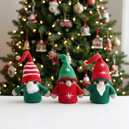 Christmas Shelf Elf Mini Gnome Crochet Toy