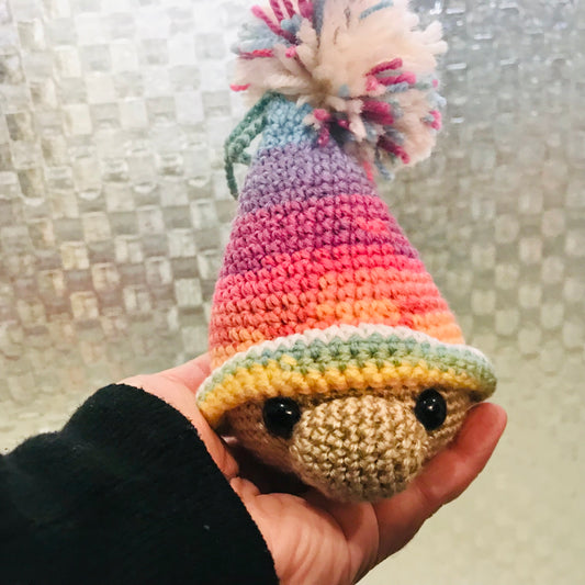 Hanging Crochet Gnome Head