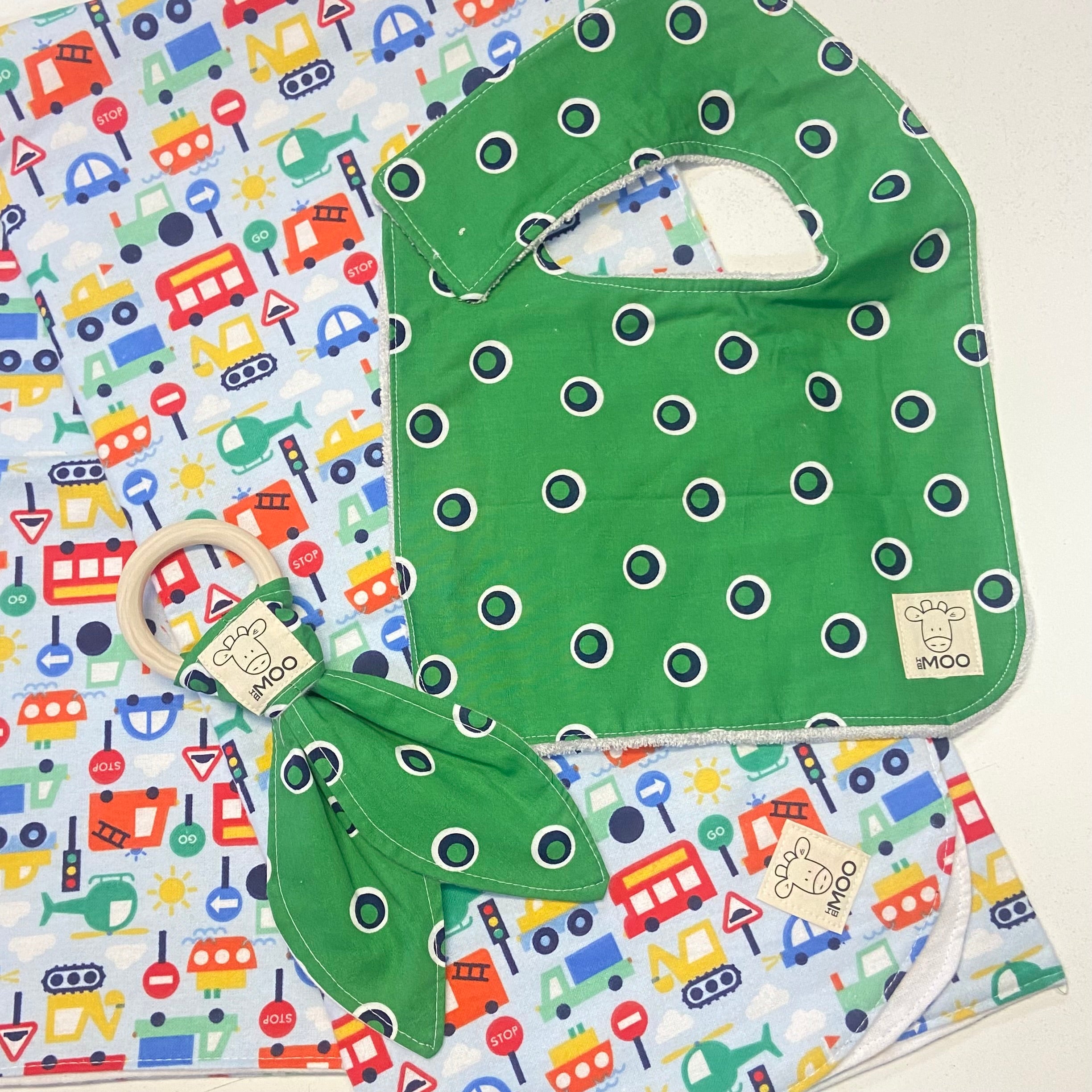 Gift Box - Blanket, Bib & Timber Teether