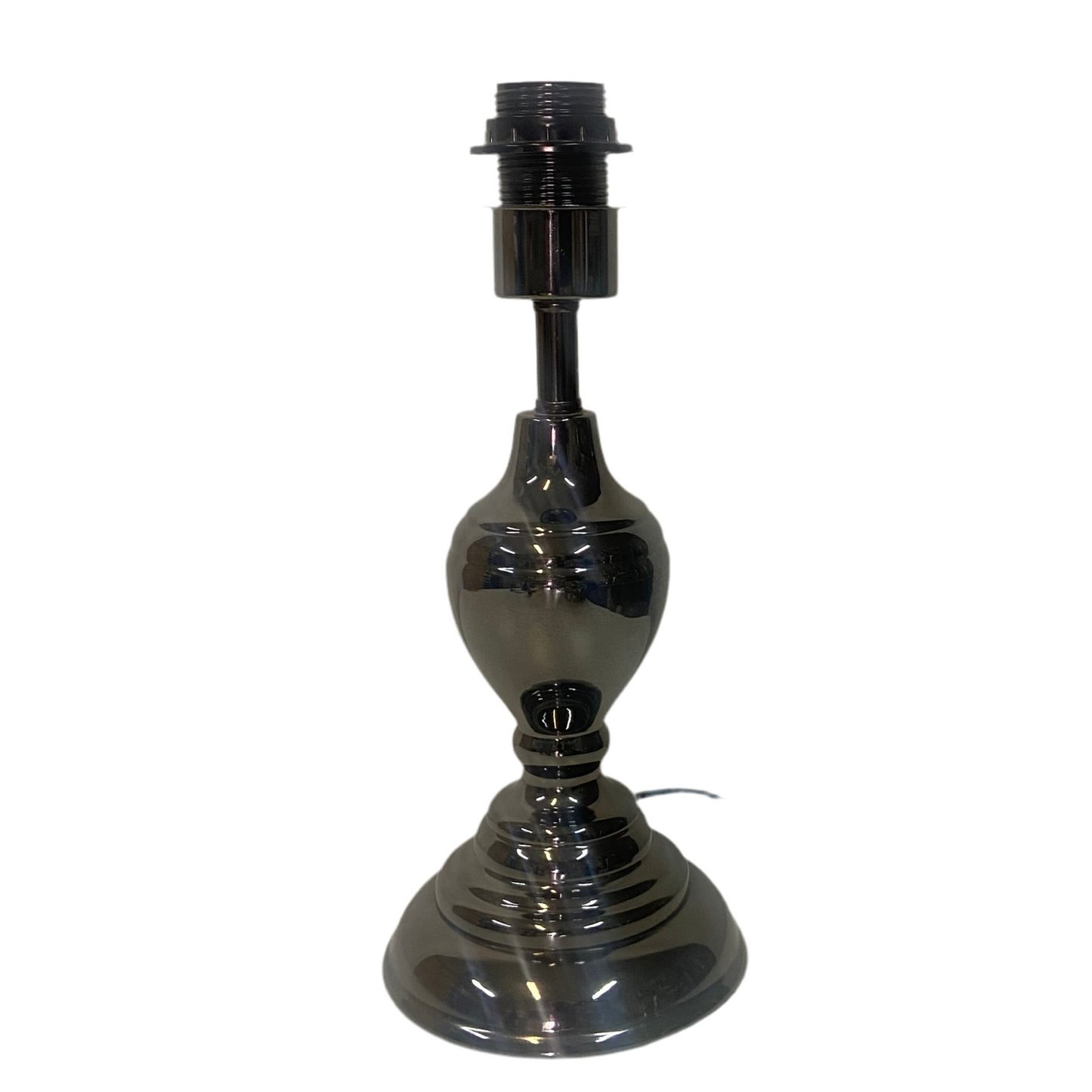 Mirrored Pewter Table Lamp with Gang Gang Cockatoos Shade