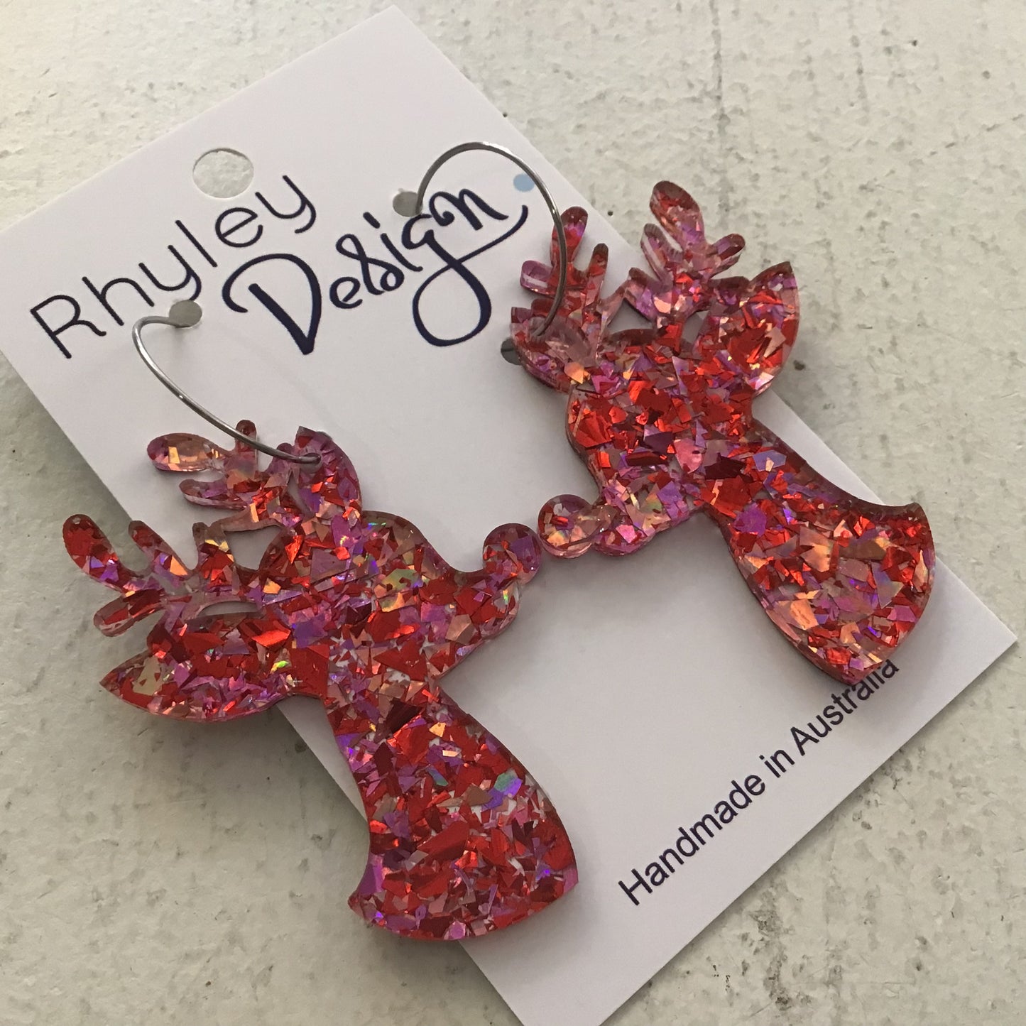 Christmas Reindeer Statement Earrings