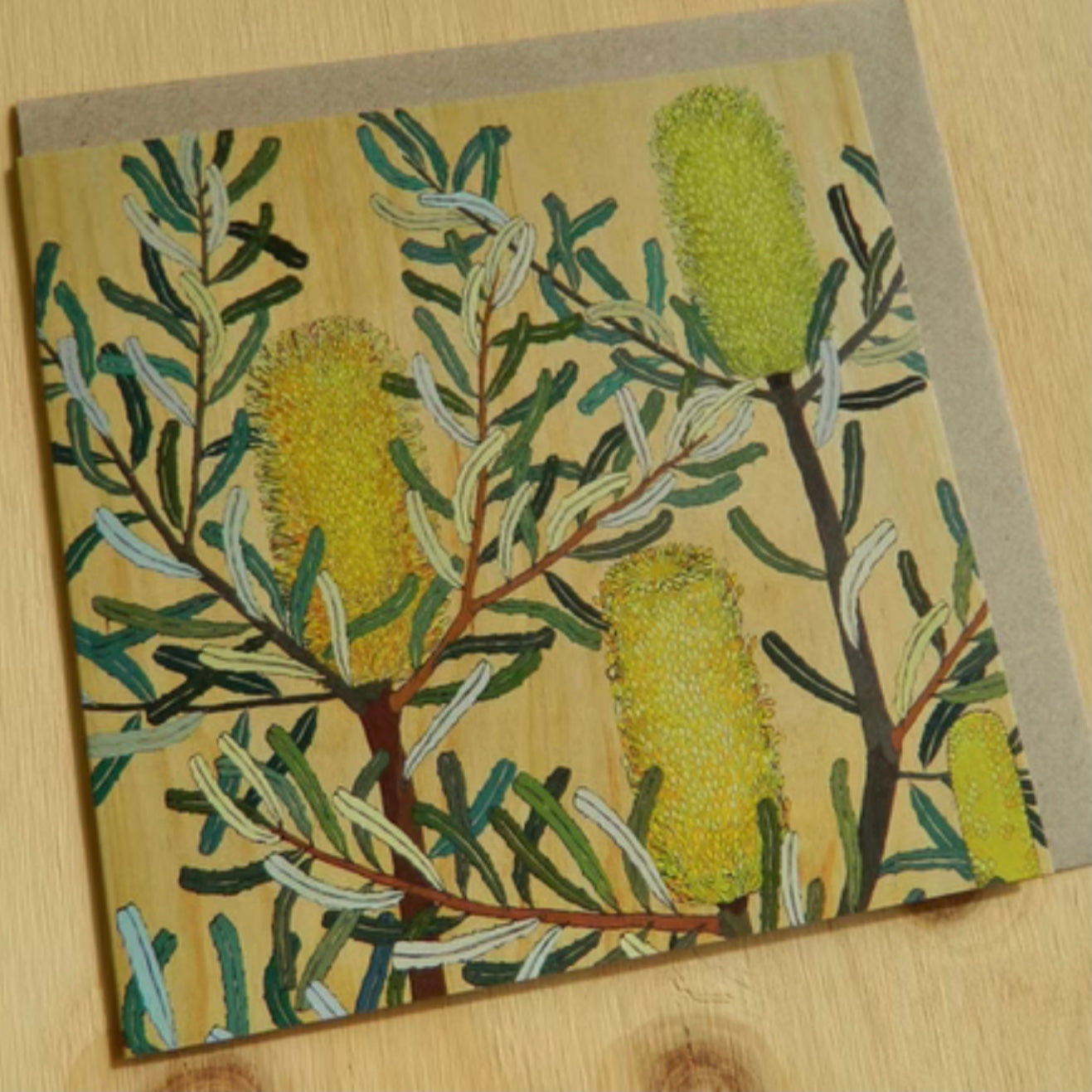 Flora Square Blank Greeting Cards