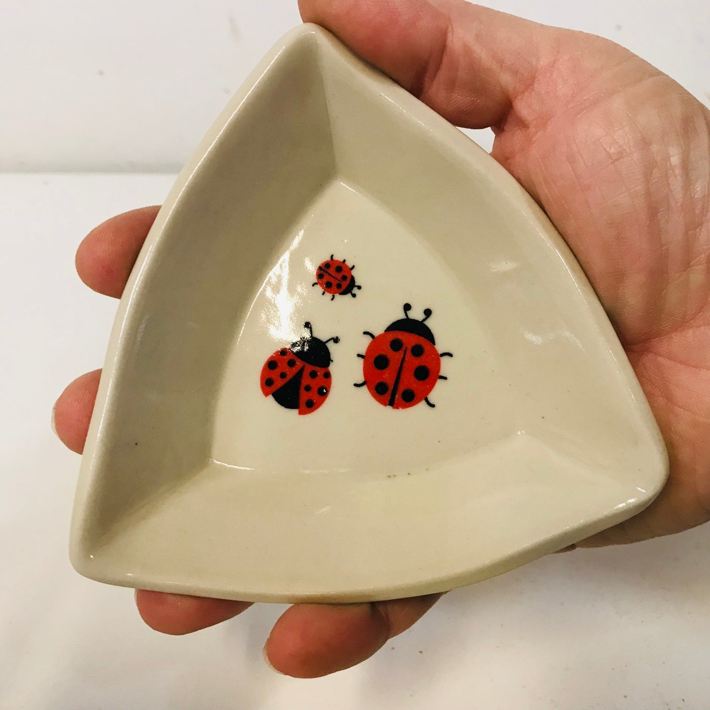 Handthrown Pottery Hexagon & Triangle Trinket Dishes