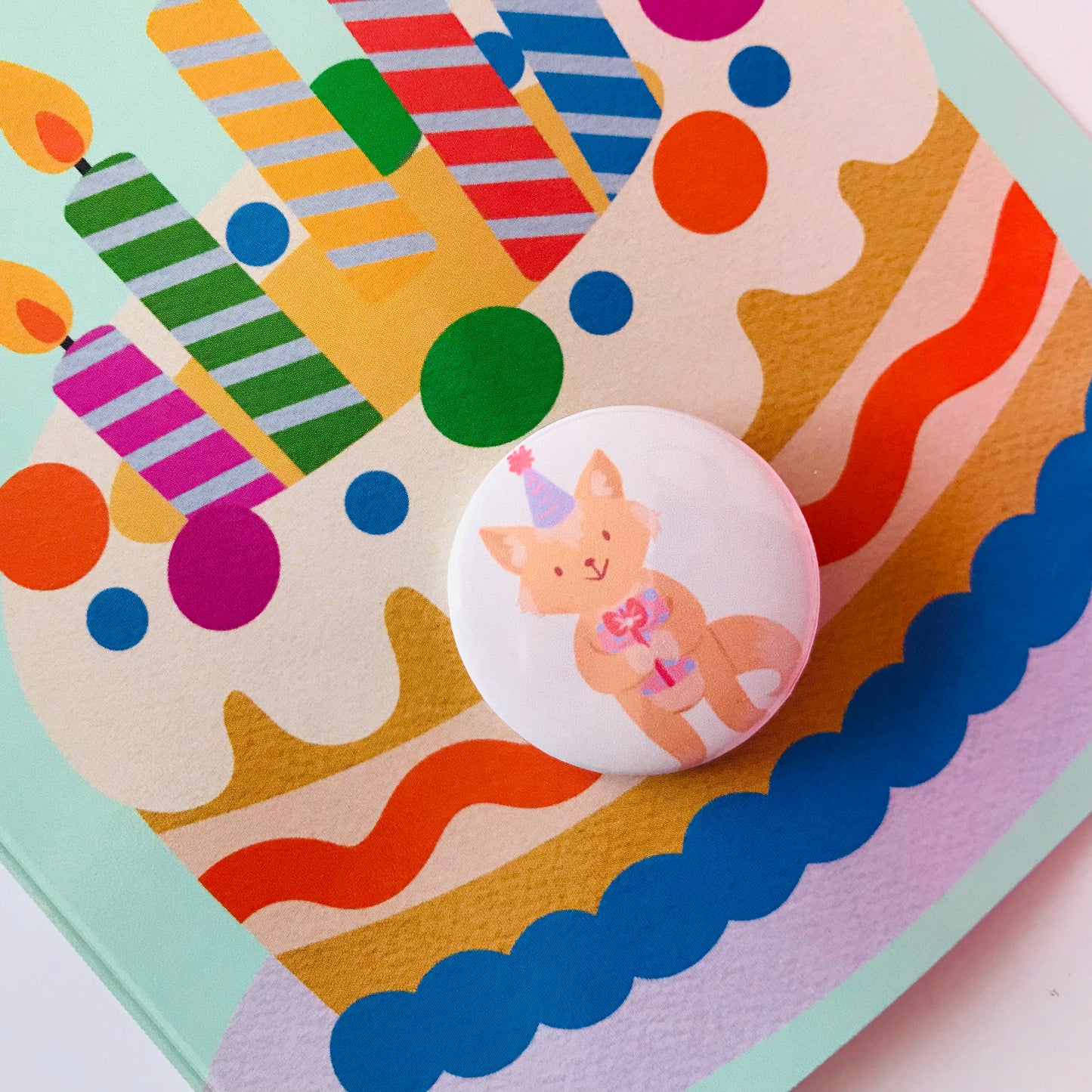 Badge Pin Birthday Cards