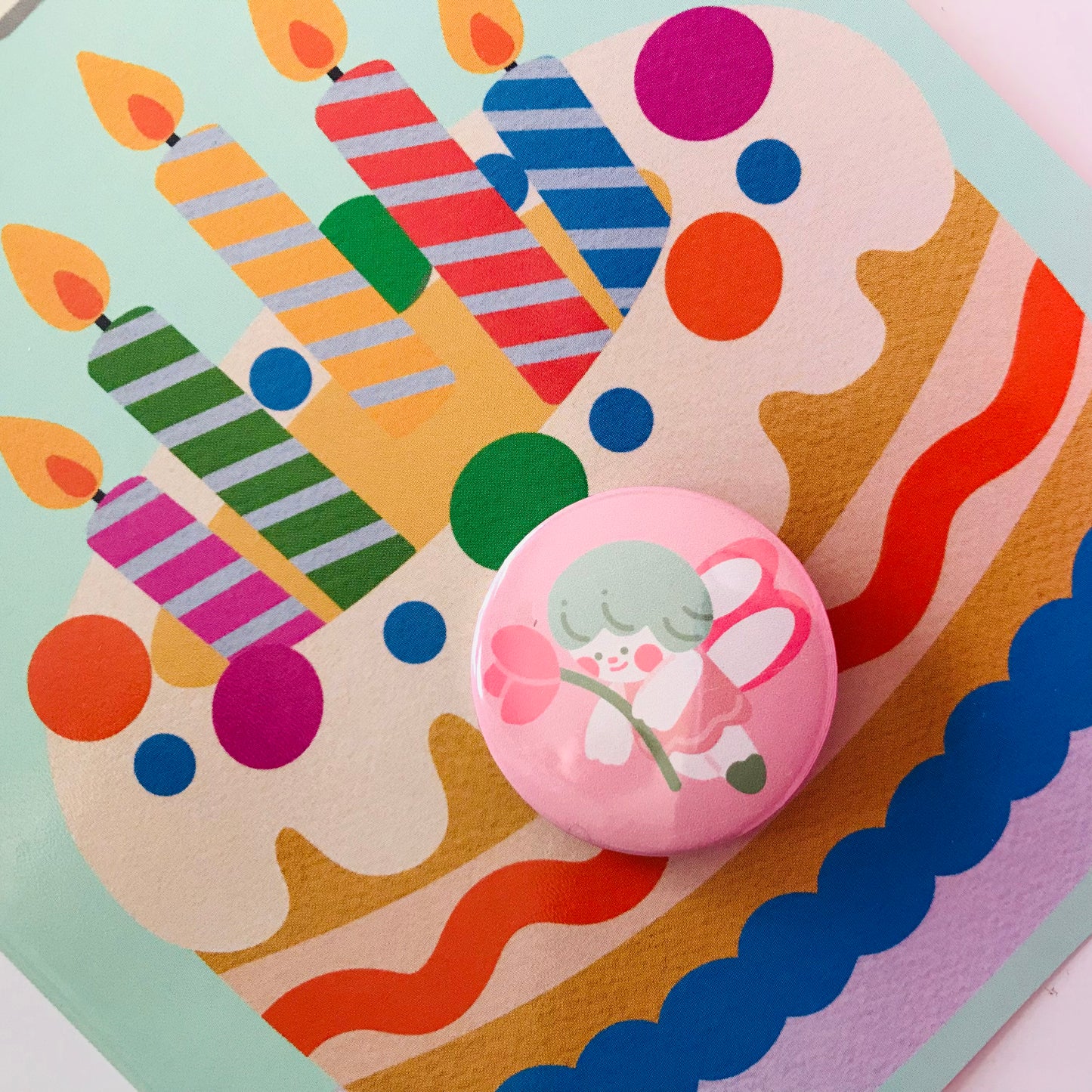 Badge Pin Birthday Cards