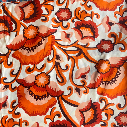 Custom Lamp Shade only - Retro Flame Garden