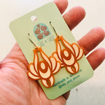 Art Deco Acrylic Earrings - Bloom
