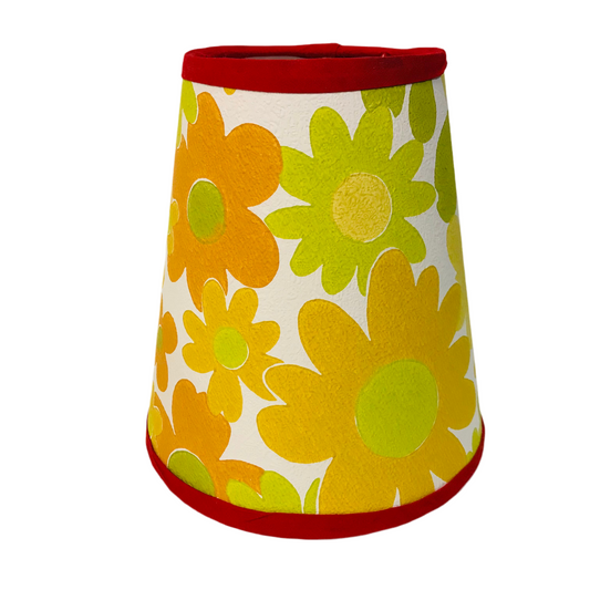 Mini Marble Vintage Wallpaper Daisy Table Lamp