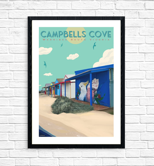 Vintage Poster - Campbells Cove Boatshed Cockatoo