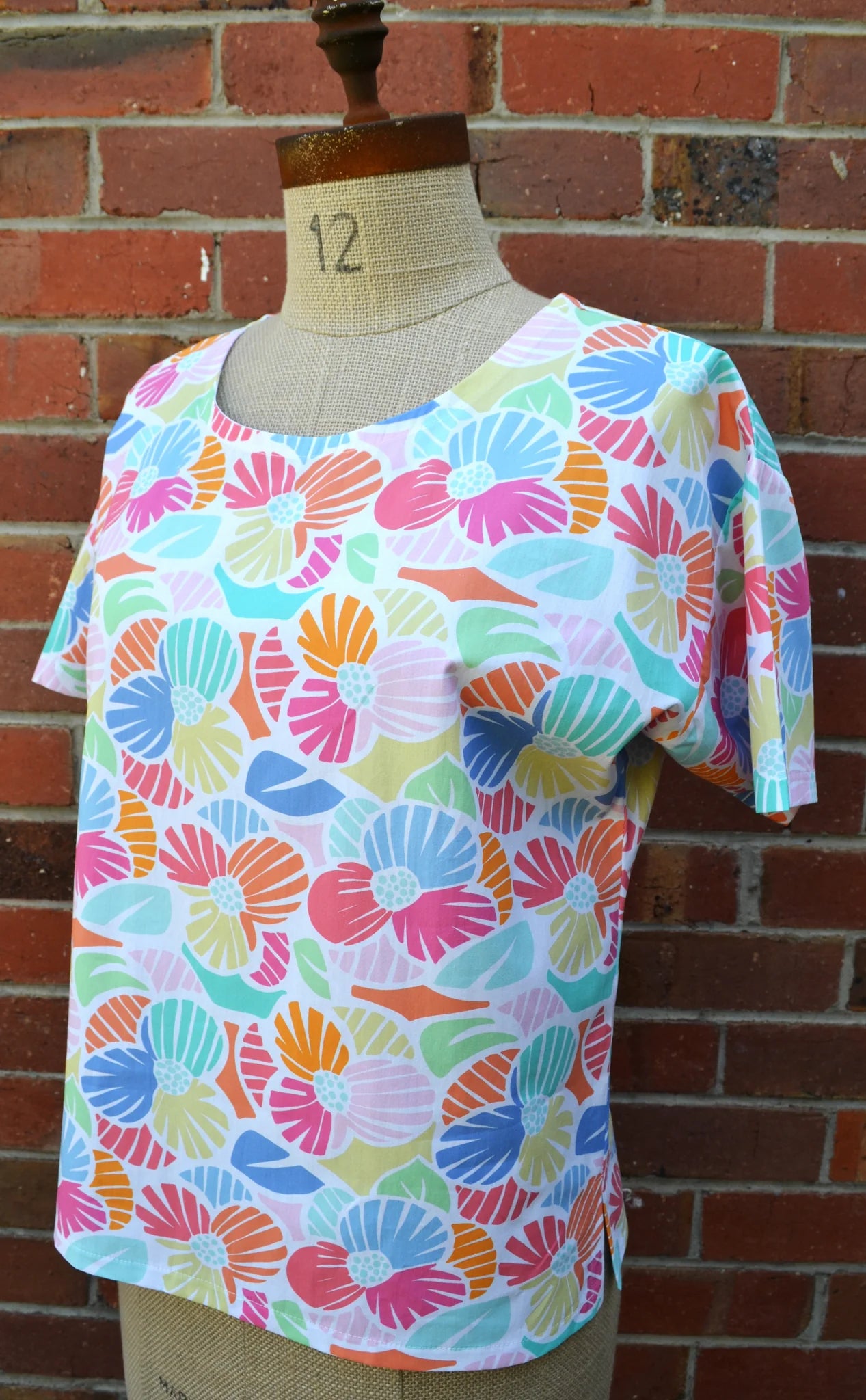 Women's Handmade Exeter Top - Candy Floral