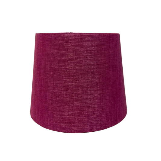 Purple lampshade on a light gray background