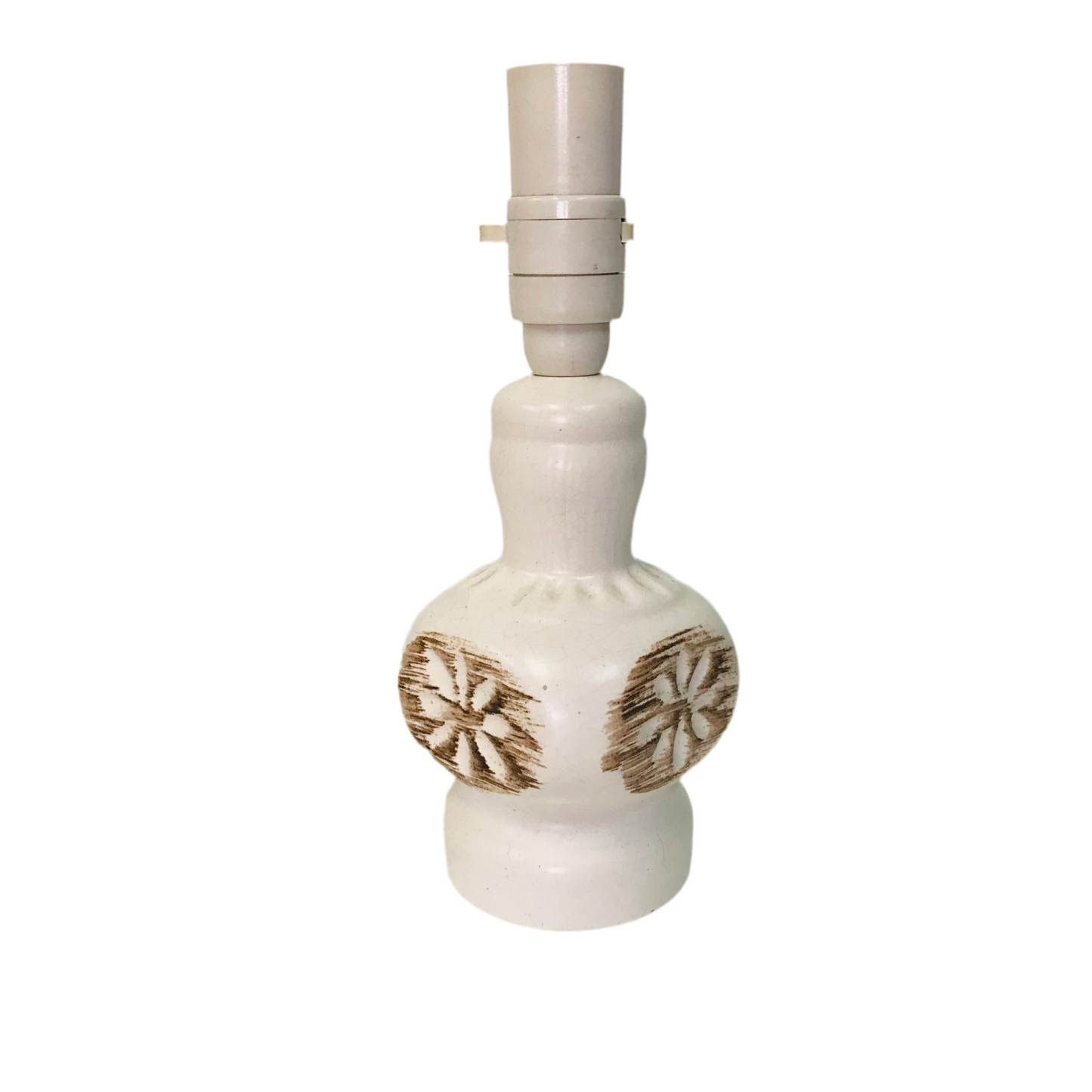 Mid Century Small Embossed Flower Lamp