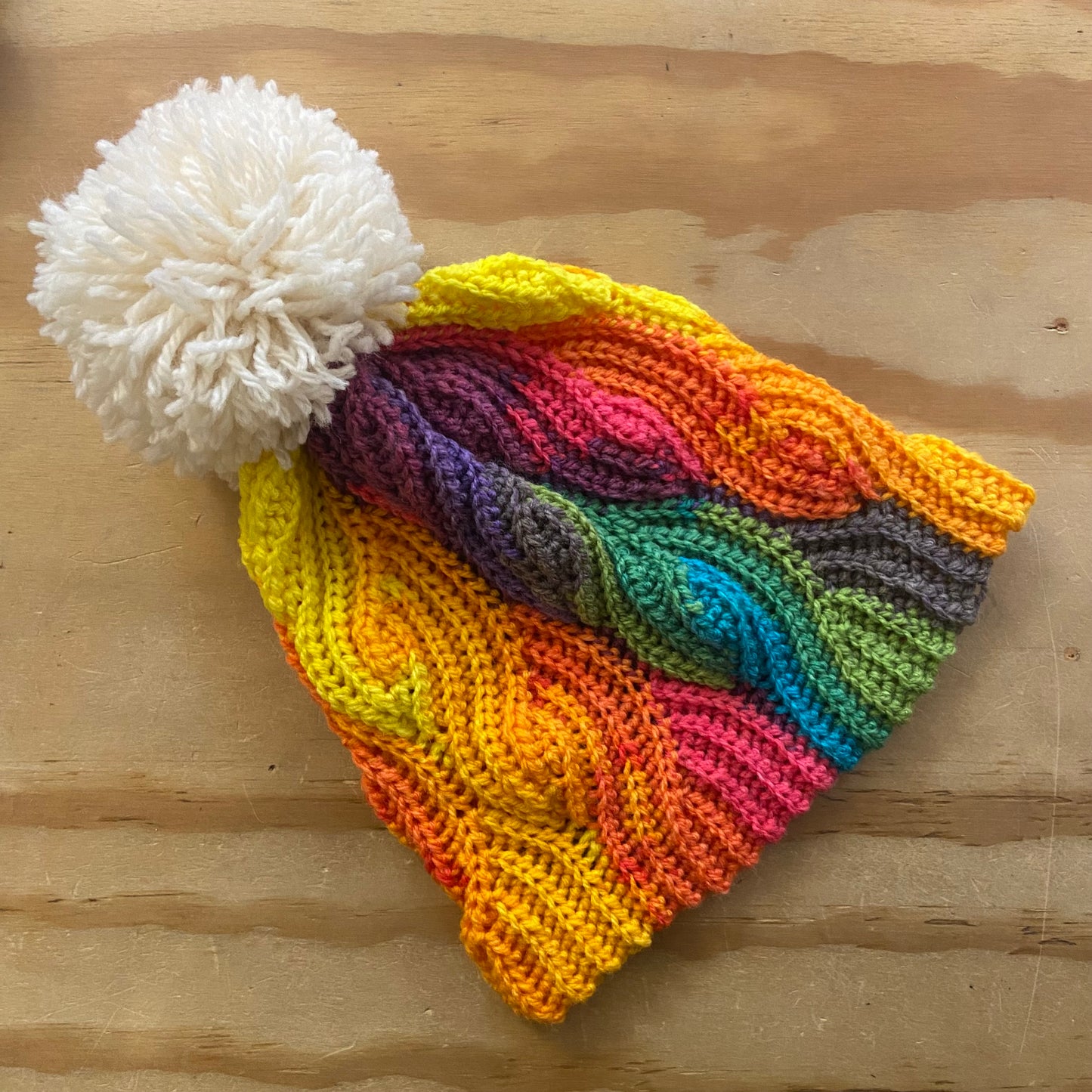 Crochet Wool Blend Beanies - various colours