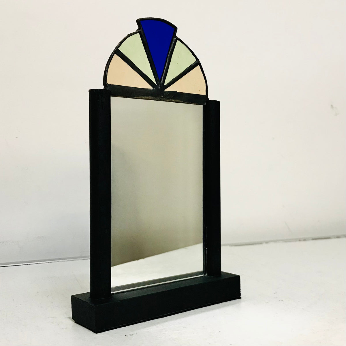 Stained Glass Table Mirror